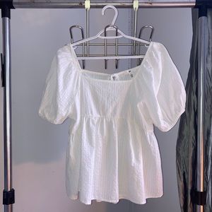 White Babydoll Top